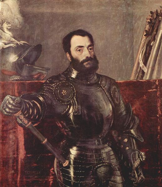 Retrato de Francesco Maria della Rovere, 1536 - 1538 - Tiziano