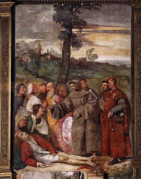 The Healing of the Wrathful Son, 1511 - Тициан
