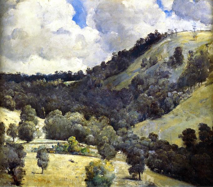 Hillside, 1927 - Tom Roberts