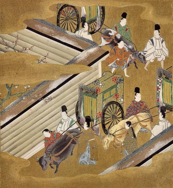 Illustration of the Genji Monogatari (The Perfumed Prince) - Tosa Mitsuoki