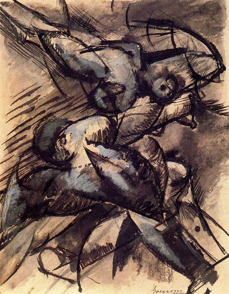 Dynamic Decomposition, 1913 - Умберто Боччоні
