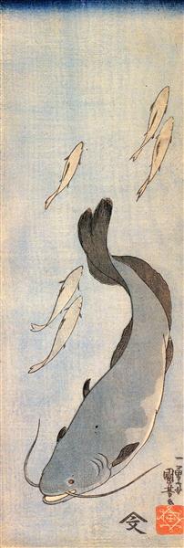 Catfish - Утагава Куниёси