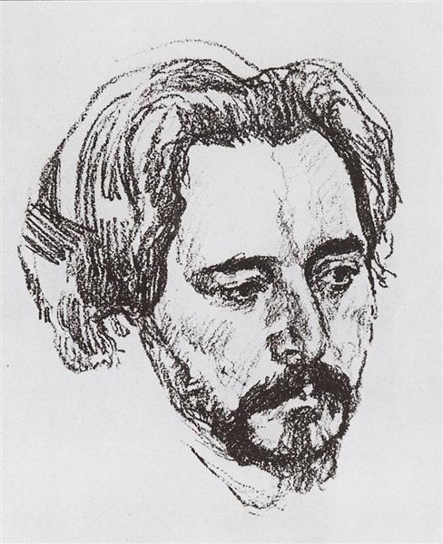 Portrait of L.N. Andreev, 1907 - Valentin Serov