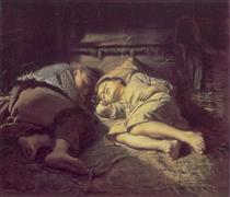 Children Sleeping - Vassili Perov