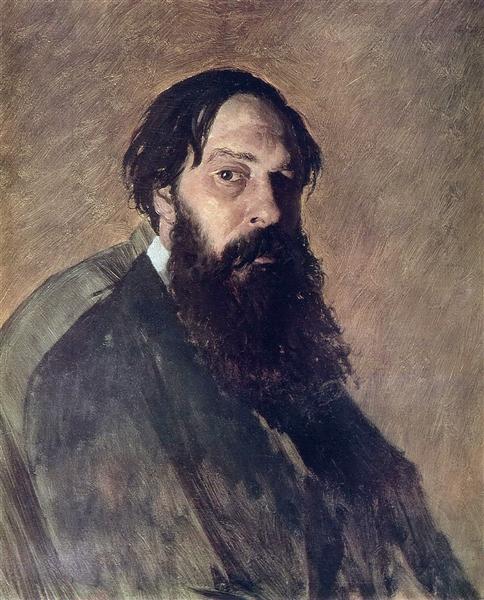 Portrait of the Painter Alexey Savrasov - Wassili Grigorjewitsch Perow