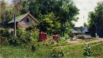 A yard - Vasily Polenov