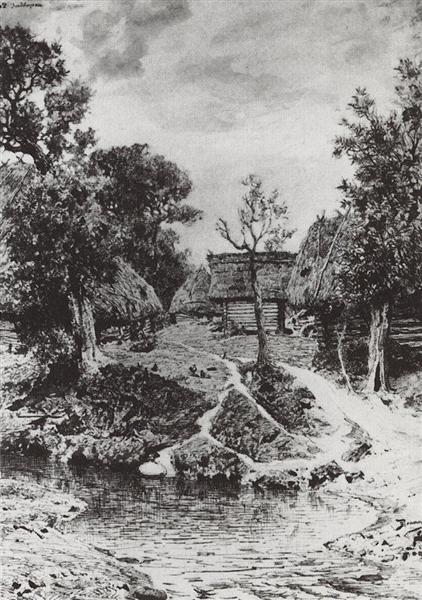 Backyard. The village of Turgenev., 1892 - Wassili Dmitrijewitsch Polenow
