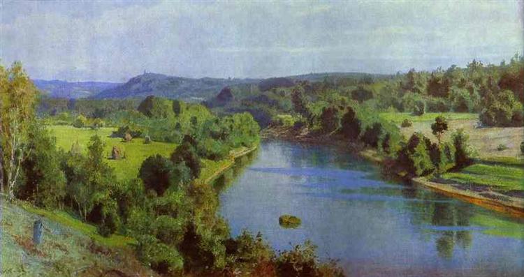 The River Oyat, 1880 - Василь Полєнов