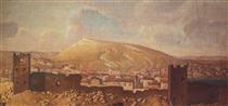 Вид Феодосии со стороны Карантина с развалинами Генуэзской крепости - Василий Поленов