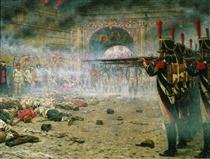 In Defeated Moscow ( Arsonists or Shooting in the Kremlin) - Vasily Vereshchagin