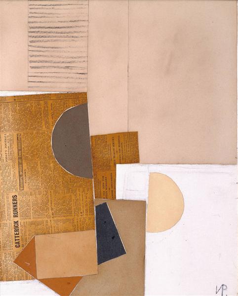 Abstract in White, Grey and Ochre, 1949 - Виктор Пасмор