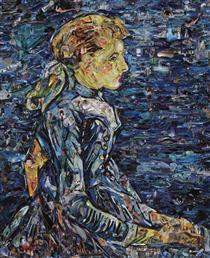 Portrait of Adeline Ravoux, after Van Gogh (Pictures of Magazines 2) - Вік Муніс