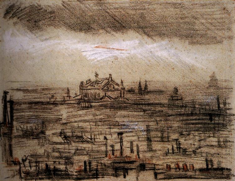 A View of Paris with the Op, 1886 - Vincent van Gogh