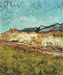 At the Foot of the Mountains - Vincent van Gogh