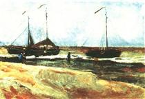 Beach at Scheveningen in Calm Weather - Vincent van Gogh