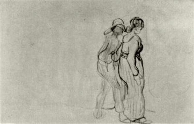 Couple Walking, 1890 - Винсент Ван Гог