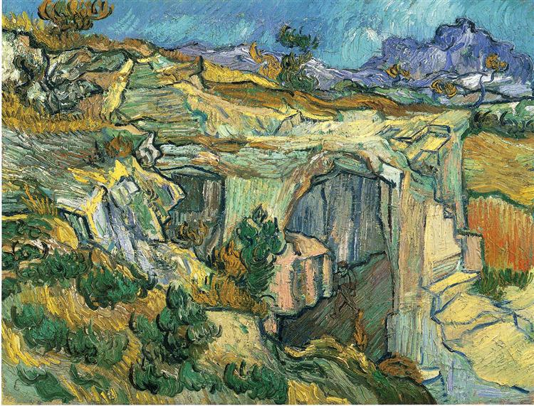 Entrance to a Quarry near Saint Remy, 1889 - Vincent van Gogh