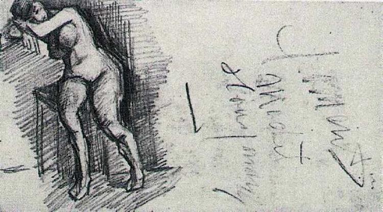 Female Nude, Seated, 1886 - Винсент Ван Гог