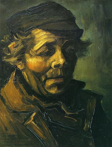 Head of a Peasant (Study for the Potato Eaters), 1885 - 梵谷