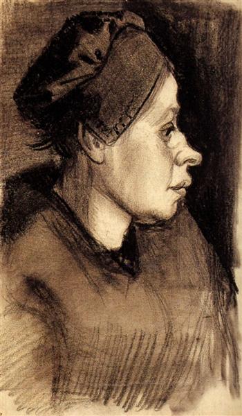 Head of a Woman, c.1885 - Vincent van Gogh