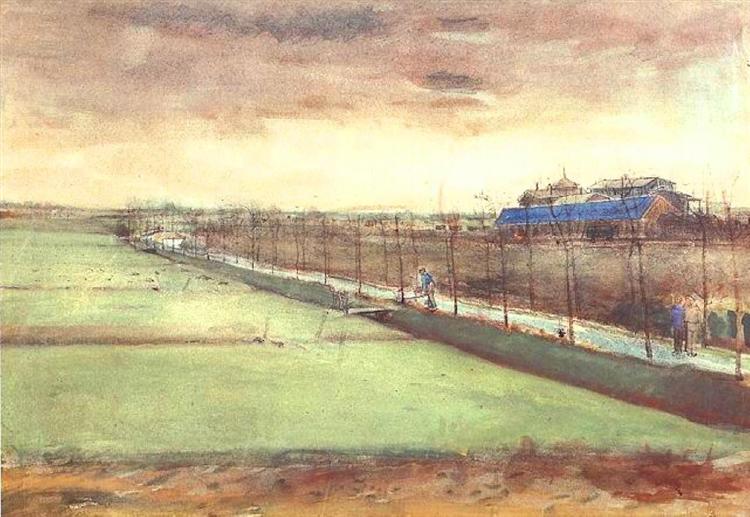 Meadows near Rijswijk and the Schenkweg, 1882 - Винсент Ван Гог