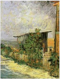 Montmartre Path with Sunflowers - Vincent van Gogh
