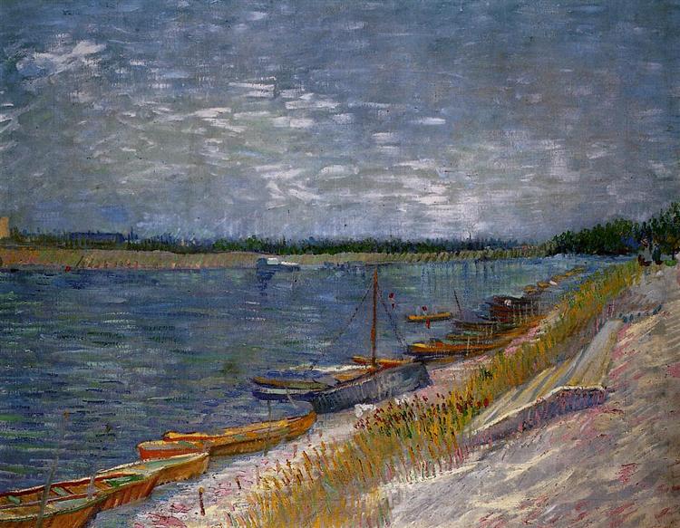 Moored Boats, 1887 - Vincent van Gogh