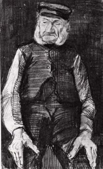 Orphan Man with Cap, Half-Length - Vincent van Gogh