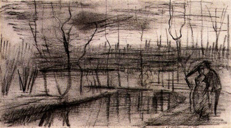 Park with Figures, c.1886 - Винсент Ван Гог