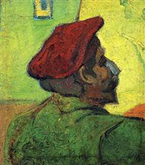 Paul Gauguin (Man in a Red Beret) - Vincent van Gogh