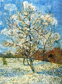 Peach Trees in Blossom - Винсент Ван Гог