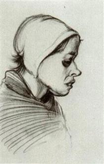 Peasant Woman, Head - 梵谷