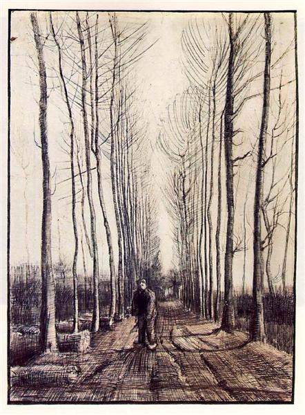 Тополі, 1884 - Вінсент Ван Гог