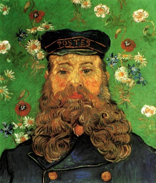 Portrait of the Postman Joseph Roulin, 1889 - Винсент Ван Гог