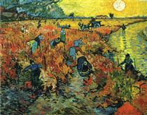 Red Vineyards at Arles - Vincent van Gogh