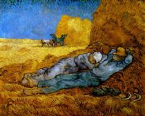 Noon, rest from work (after Millet) - Vincent van Gogh