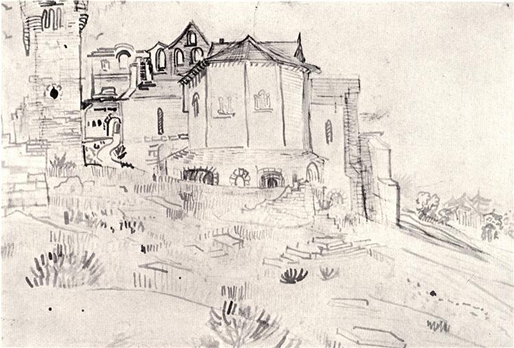 Ruins of Montmajour, 1888 - 梵谷