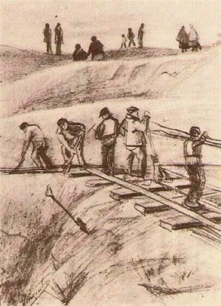 Sand Diggers, 1882 - Vincent van Gogh