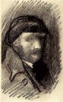 Self-Portrait with Cap - Vincent van Gogh