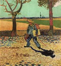 Selfportrait on the Road to Tarascon (The Painter on His Way to Work) - Vincent van Gogh
