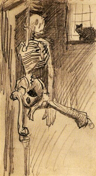 Skeleton, c.1886 - 梵谷