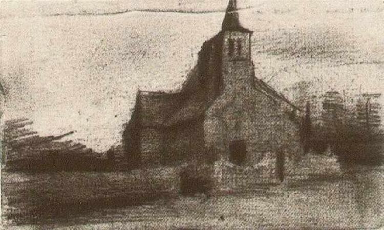 St. Martin's Church at Tongelre, 1885 - Vincent van Gogh