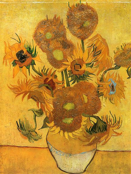 Still Life - Vase with Fifteen Sunflowers, 1888 - Vincent van Gogh