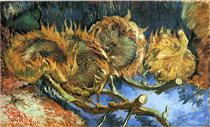 Still Life with Four Sunflowers - Vincent van Gogh