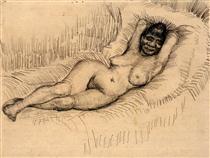 Study for Reclining Female Nude - Vincent van Gogh