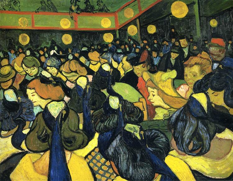The ballroom at Arles, 1888 - Vincent van Gogh
