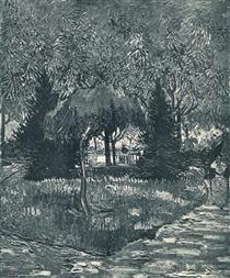 The Park at Arles with the Entrance Seen through the Trees - Vincent van Gogh