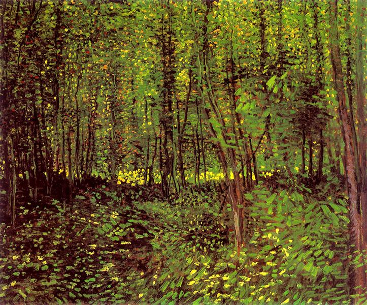 Trees and Undergrowth, 1887 - Винсент Ван Гог