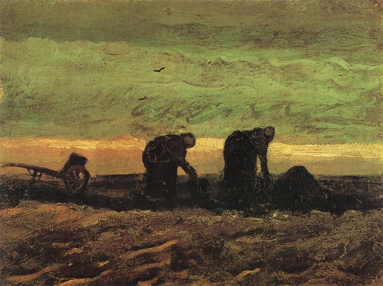 Two Women in the Moor, 1883 - Винсент Ван Гог