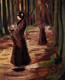 Two Women in the Woods - Вінсент Ван Гог